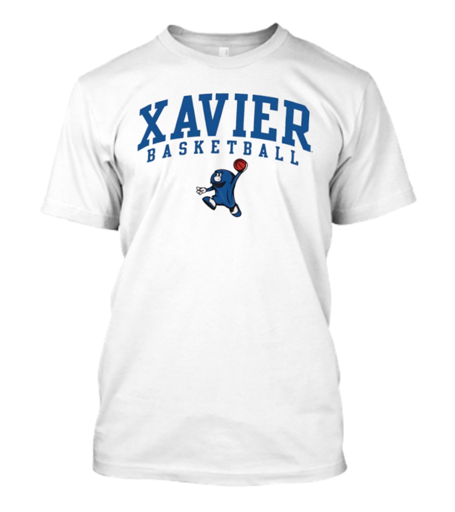Xavier Basketball Blue Blob Mascot Enthusiast's Choice T-Shirt