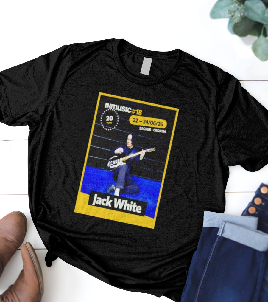 INmusic Festival 2026 Jack White Zagreb Croatia June Concert T-Shirt