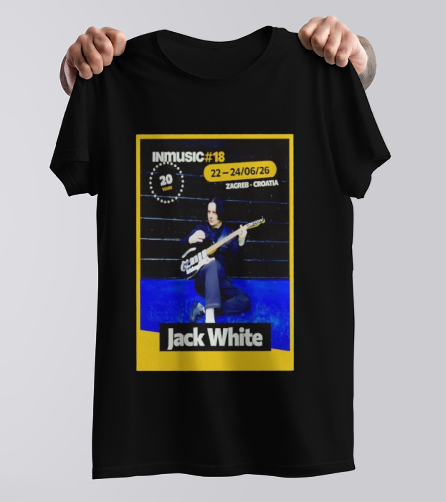 INmusic Festival 2026 Jack White Zagreb Croatia June Concert T-Shirt