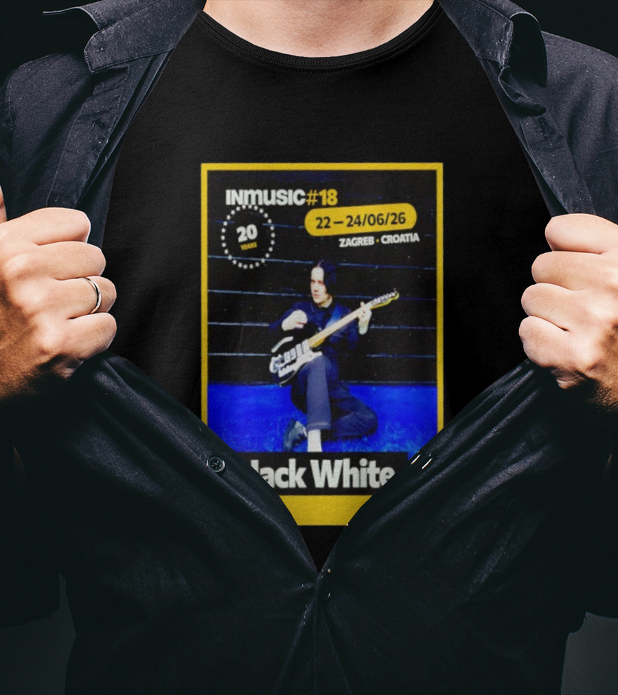 INmusic Festival 2026 Jack White Zagreb Croatia June Concert T-Shirt