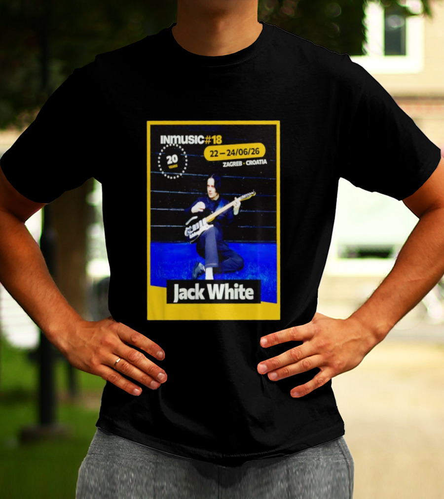INmusic Festival 2026 Jack White Zagreb Croatia June Concert T-Shirt