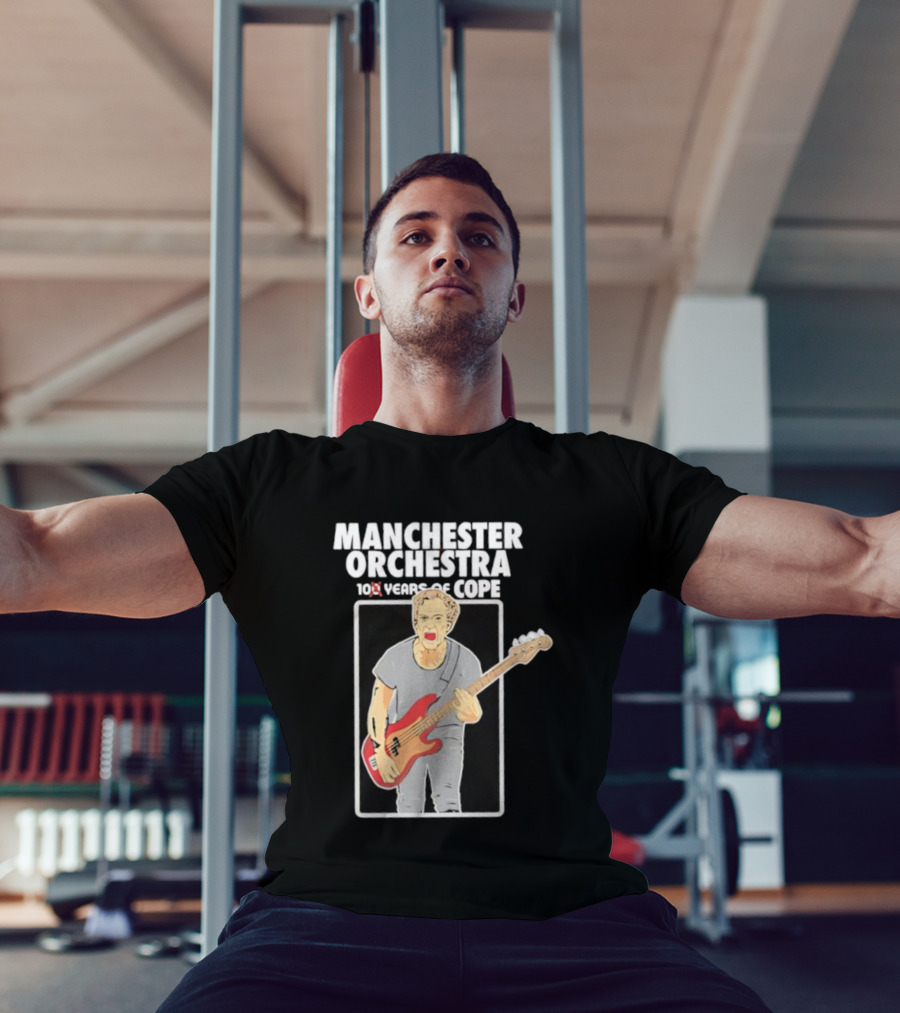 Manchester Orchestra 100 Years Of Cope Bass Guitar Illustration T-Shirt