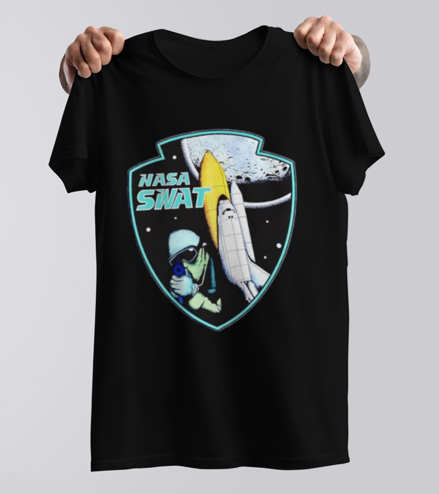 NASA SWAT Moon Mission Space Shuttle Patch T-Shirt
