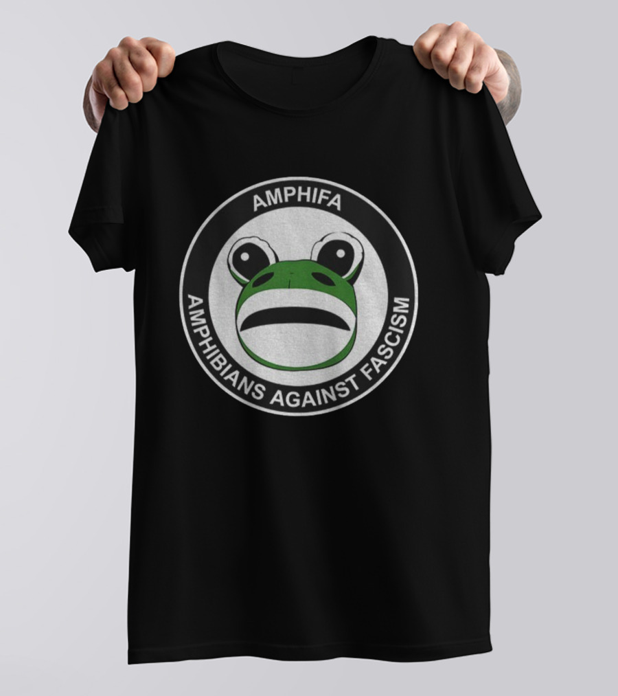 Amphifa Amphibians Against Fascism Portland Frog T-Shirt