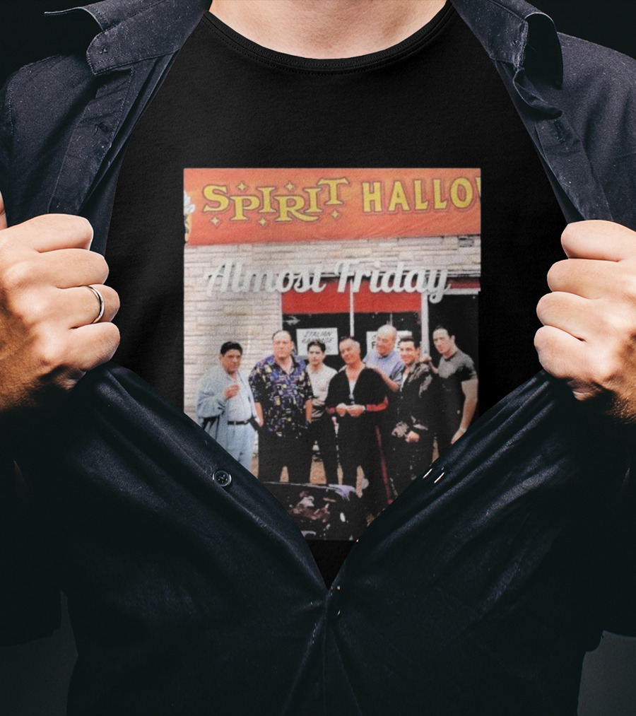 Almost Friday Sopranos Spirit Halloween Italian Eatery T-Shirt