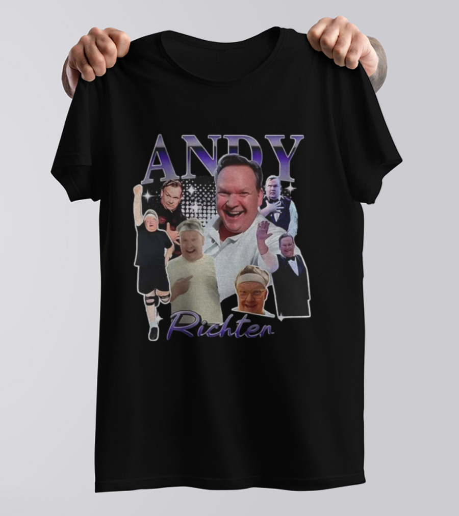 Andy Richter Collage Variety Expressions Laughter And Performance T-Shirt
