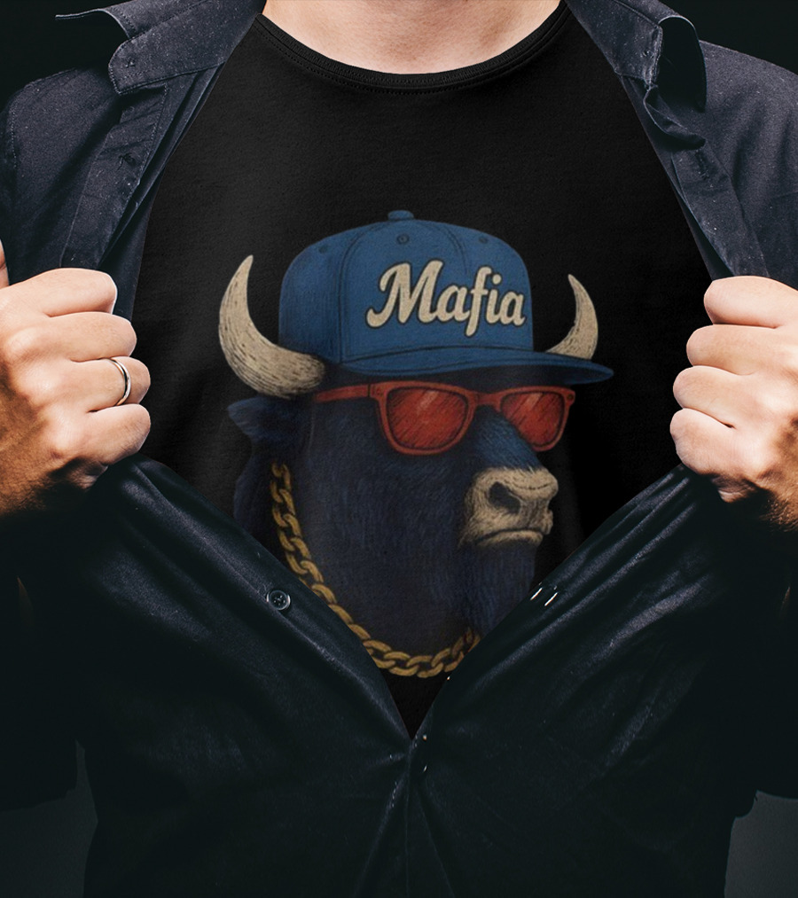 Buffalo Bills Mafia NFL Football Vintage Style Buffalo Head T-Shirt