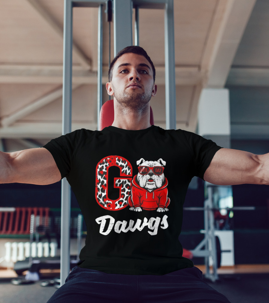 Go Dawgs Game Day Bulldog Football T-Shirt