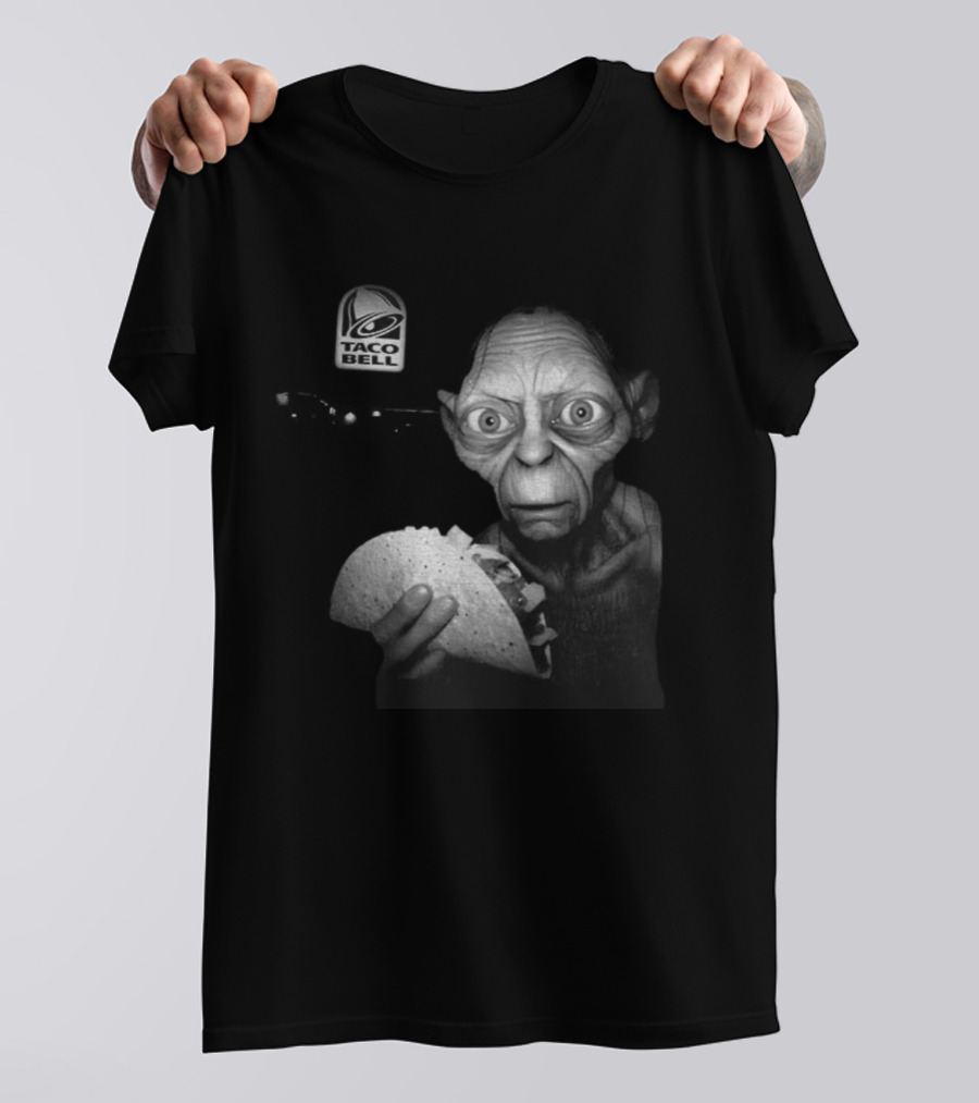 Taco Bell Gollum Goblin And Taco Ring Vintage Mashup T-Shirt