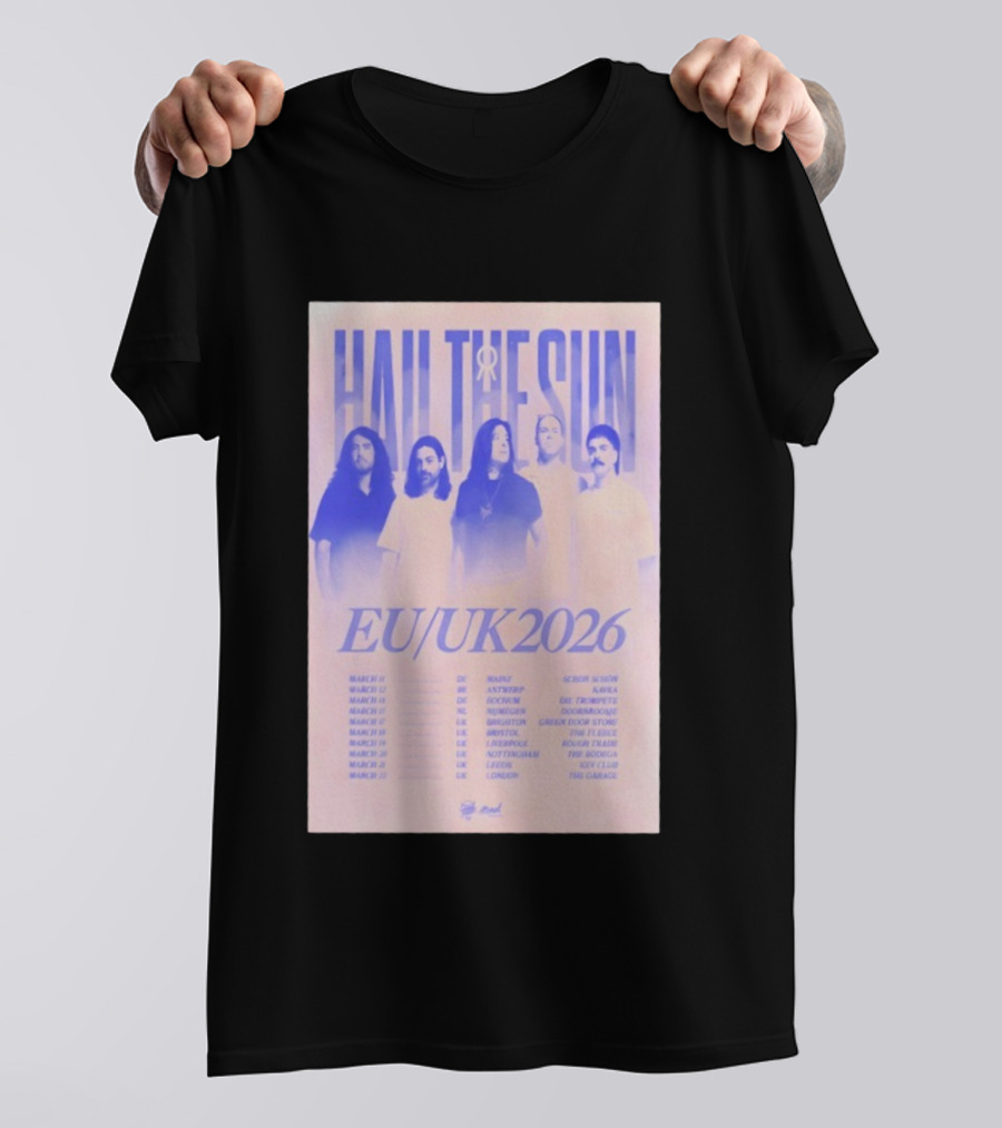 Hail The Sun EU UK 2026 Tour Dates March Concert Venues T-Shirt