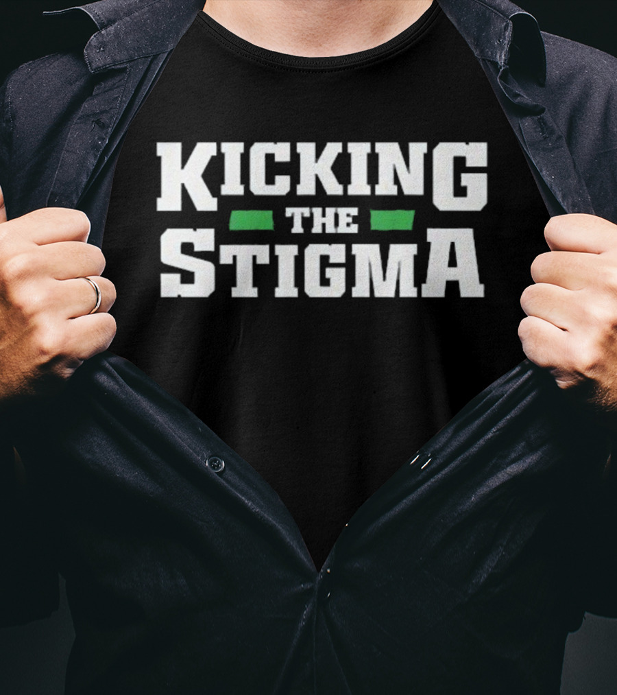 Kicking The Stigma Up And Adams Kay Adams T-Shirt