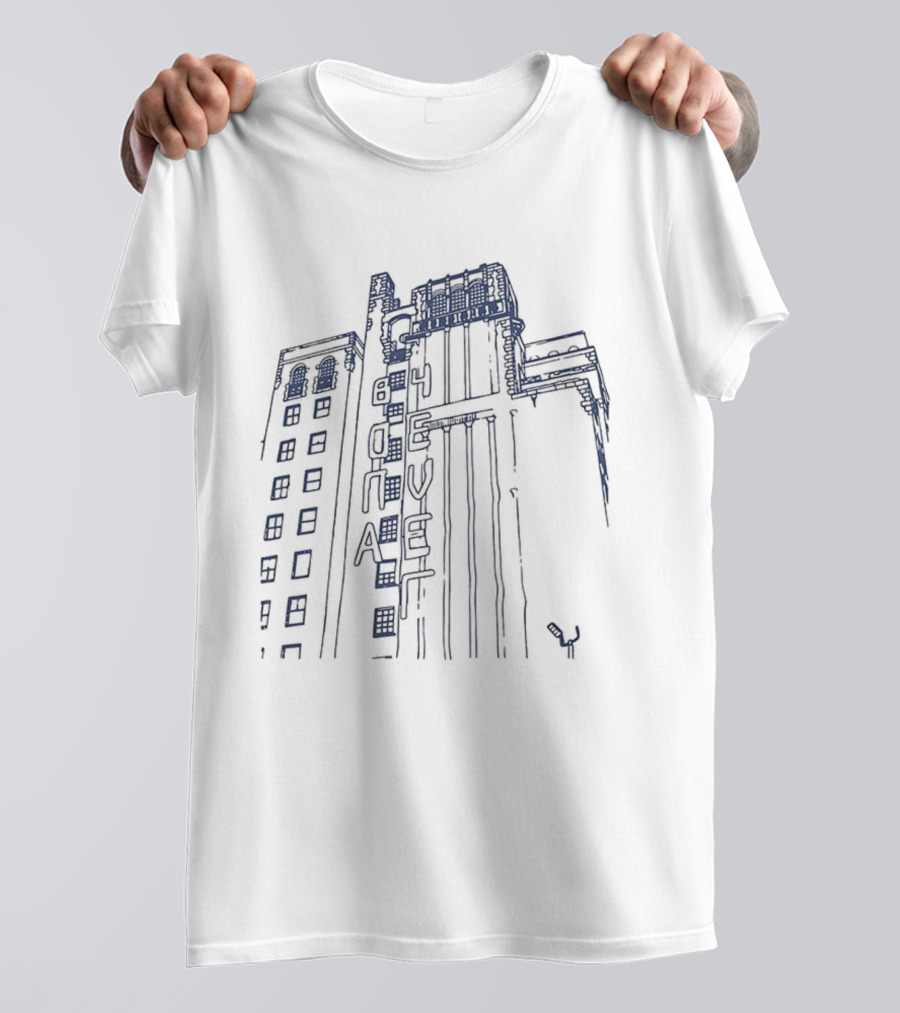 Bona 4Eva Hotel Building Neon Sign Design T-Shirt