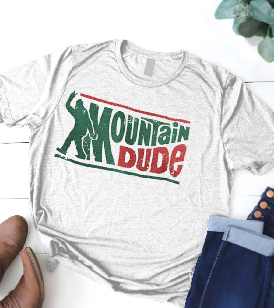 Bigfoot Mountain Dude Retro Hiking Adventure T-Shirt