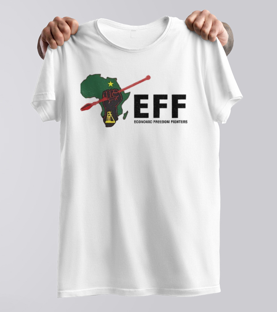 EFF Economic Freedom Fighters Africa Fist And Spear T-Shirt
