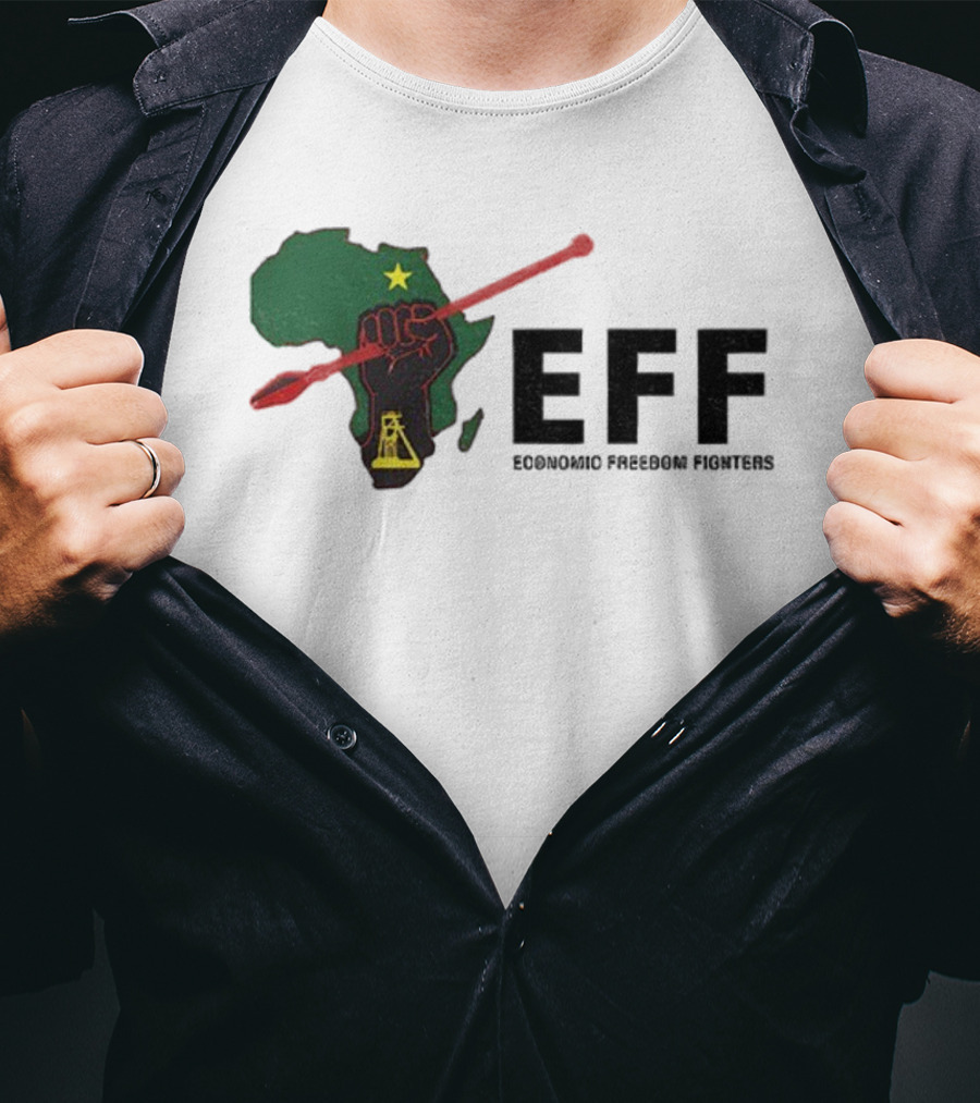 EFF Economic Freedom Fighters Africa Fist And Spear T-Shirt
