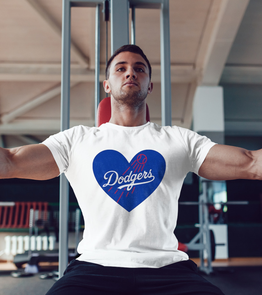 Los Angeles Dodgers Heart MLB Baseball World Series 2025 T-Shirt