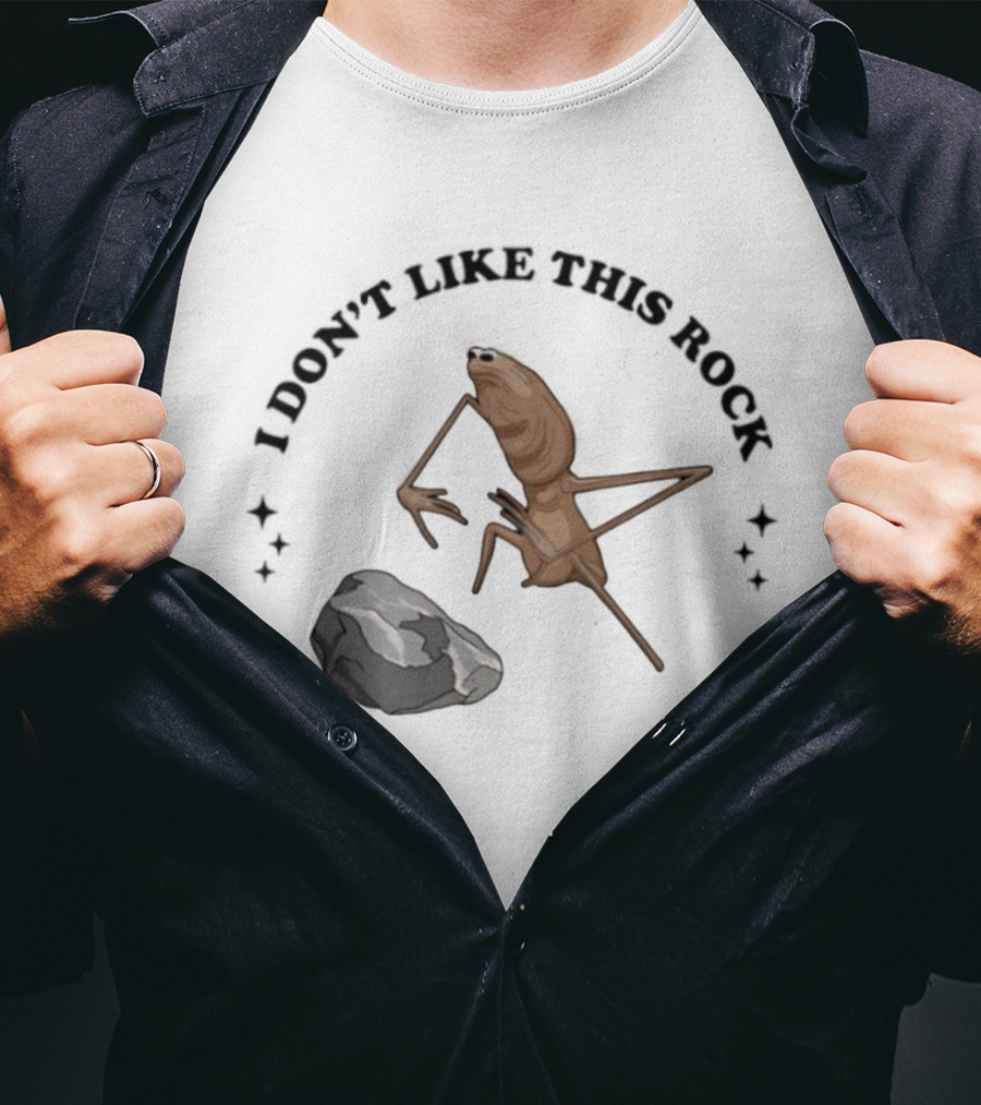 Marcus I Dont Like This Rock Creature Cartoon T-Shirt
