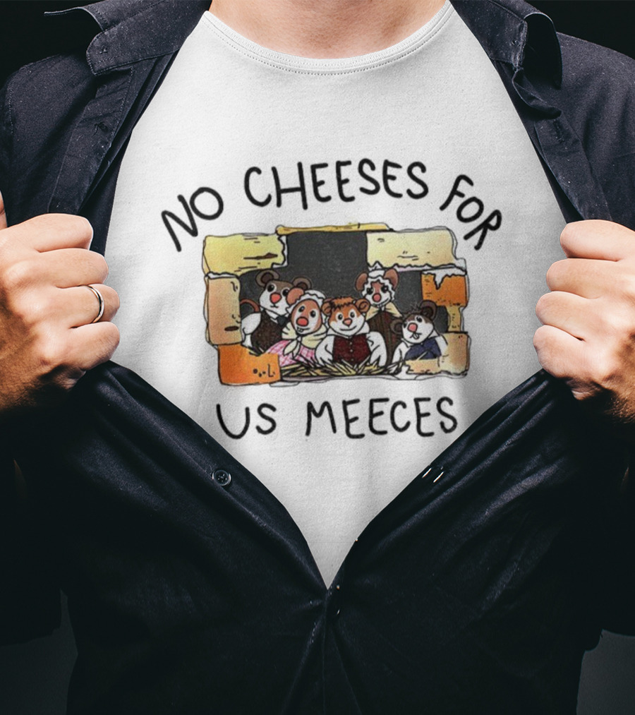 Muppet Mice Family No Cheeses For Us Meeces Brick Wall Theme T-Shirt