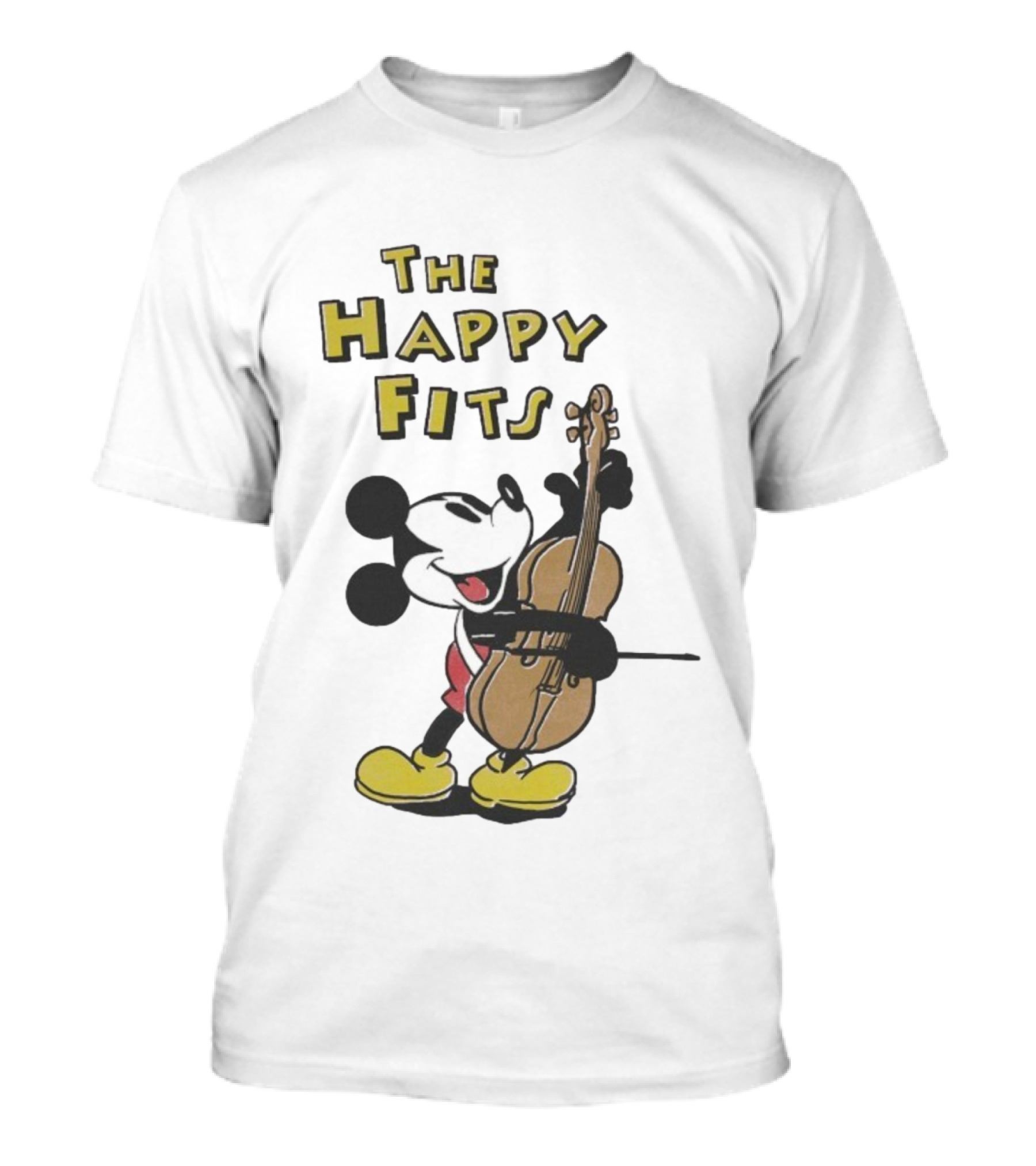 The Happy Fits Steamboat Willie Mickey Mouse Cello Violin T-Shirt