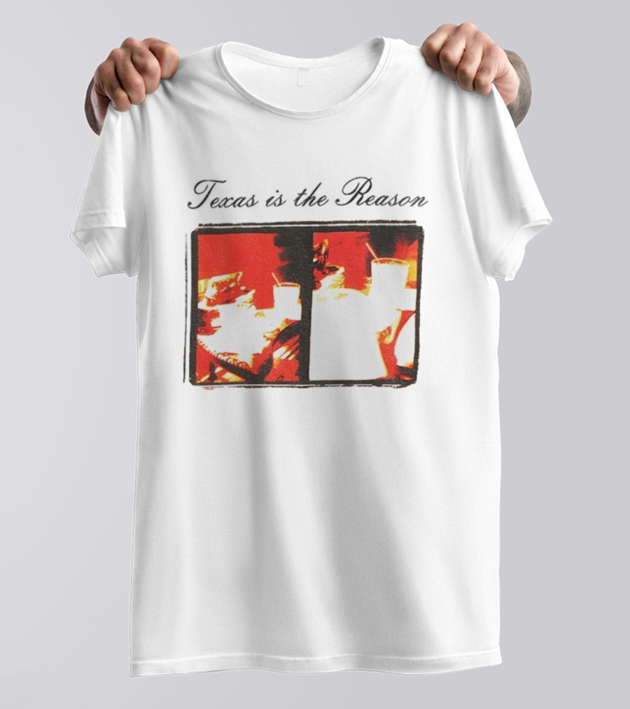 Texan Vintage Aesthetic With Retro Diner Imagery T-Shirt