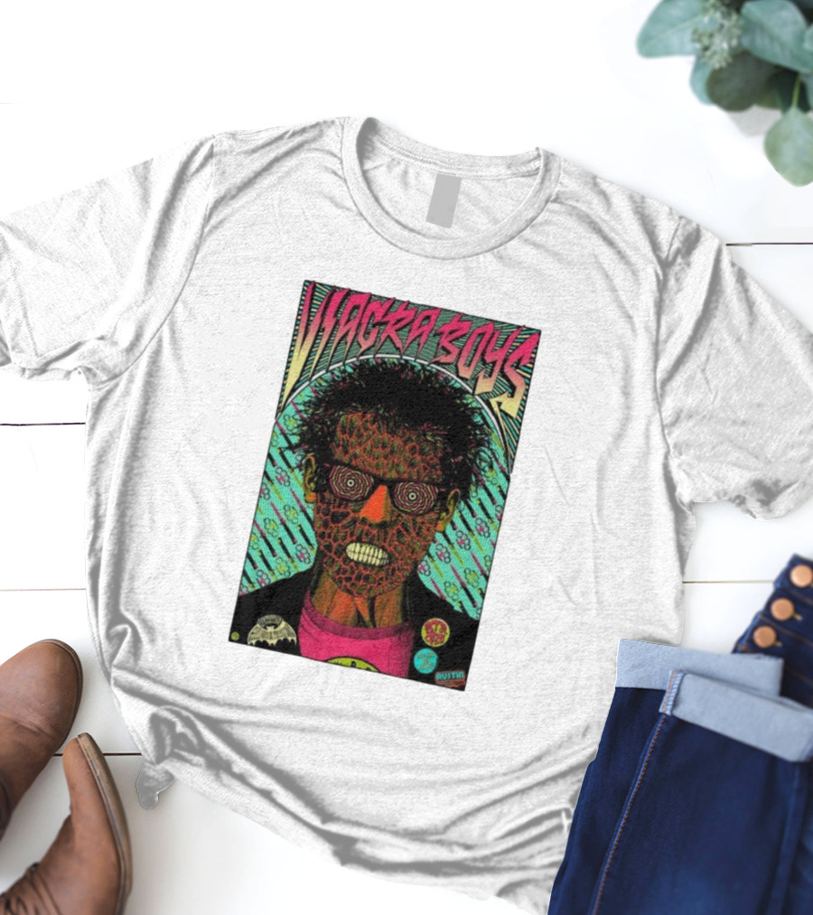 Viagra Boys Concert October 31 2025 The Far Out Lounge Austin Texas Psychedelic Art T-Shirt