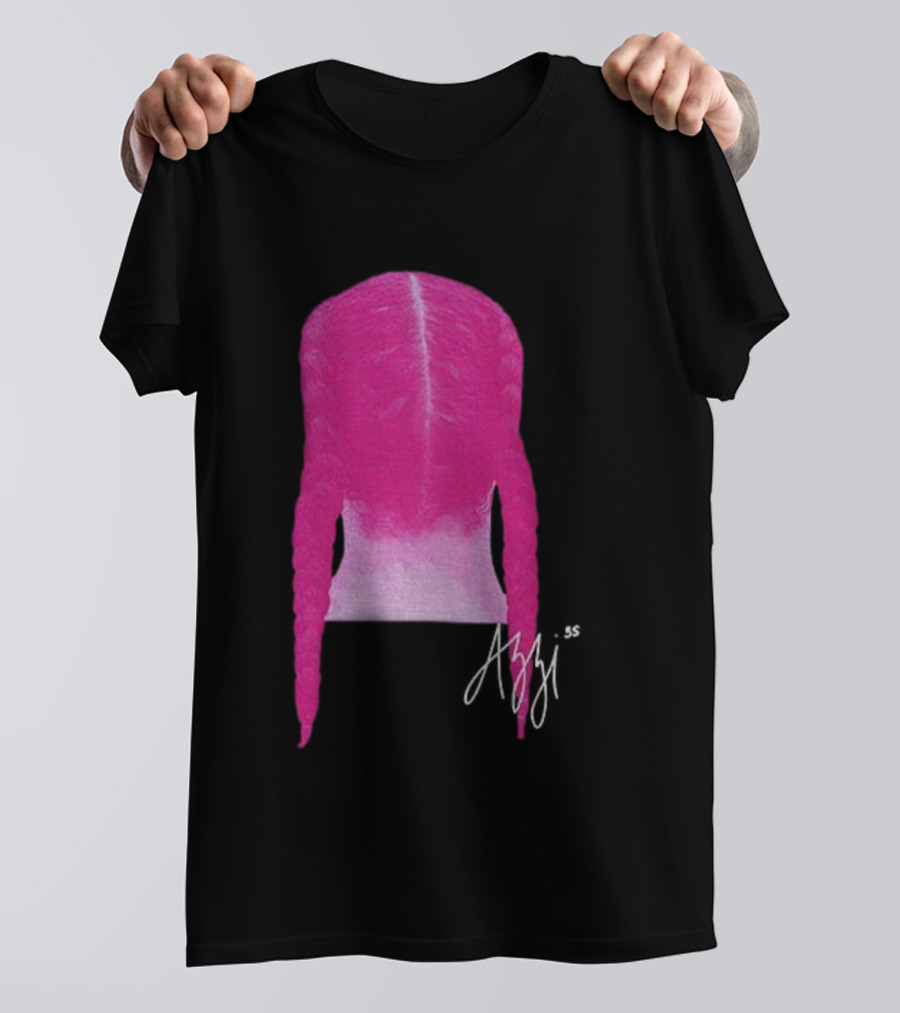 Azzi Fudd Iconic Pink Braid Signature T-Shirt