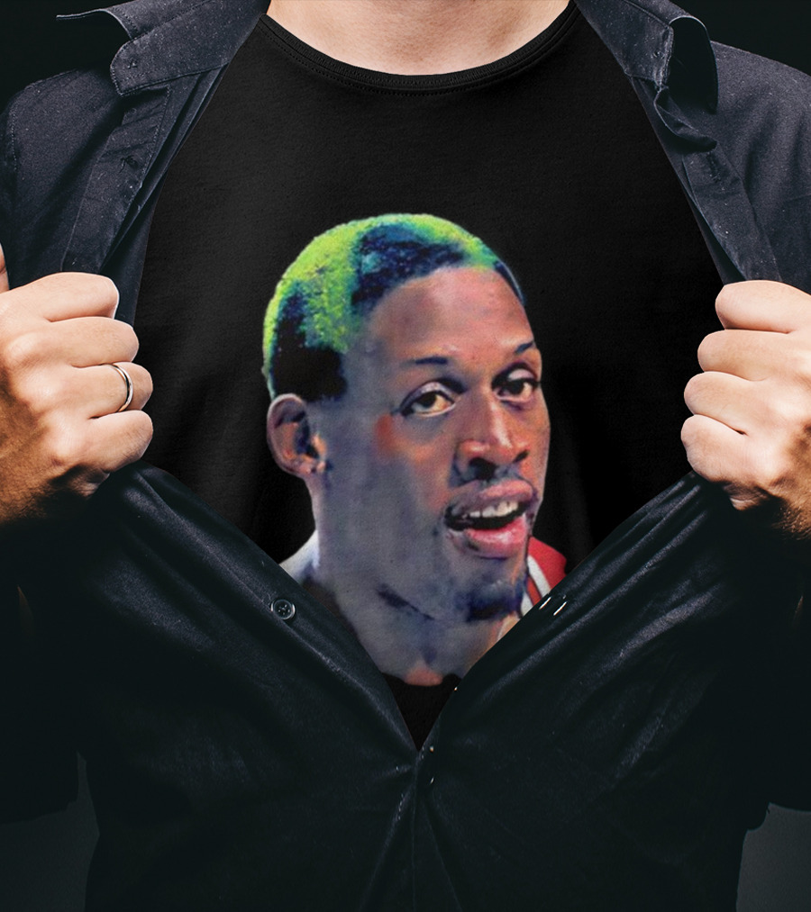 Chicago Bulls Dennis Rodman Big Face Signature T-Shirt