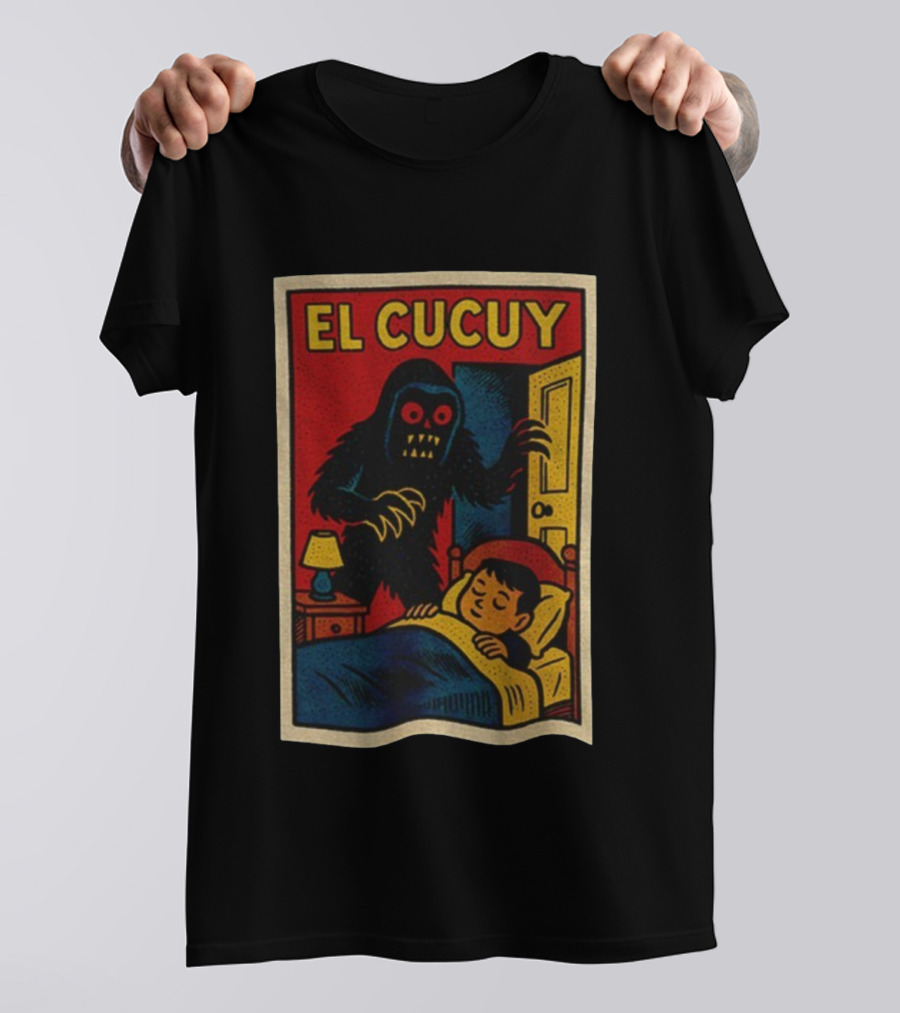 El Cucuy Latin Folklore Boogeyman Retro Comic Cover Nighttime Fright T-Shirt