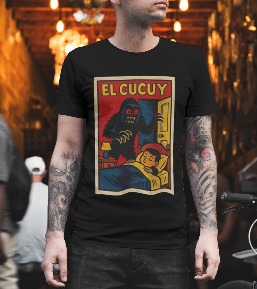 El Cucuy Latin Folklore Boogeyman Retro Comic Cover Nighttime Fright T-Shirt