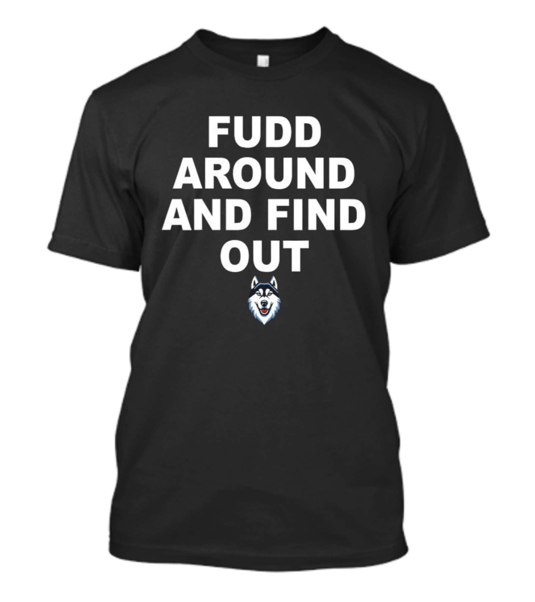 Fudd Around And Find Out Azzi Fudd Takes The Crown Husky Logo T-Shirt