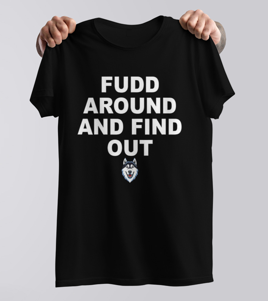 Fudd Around And Find Out Azzi Fudd Takes The Crown Husky Logo T-Shirt