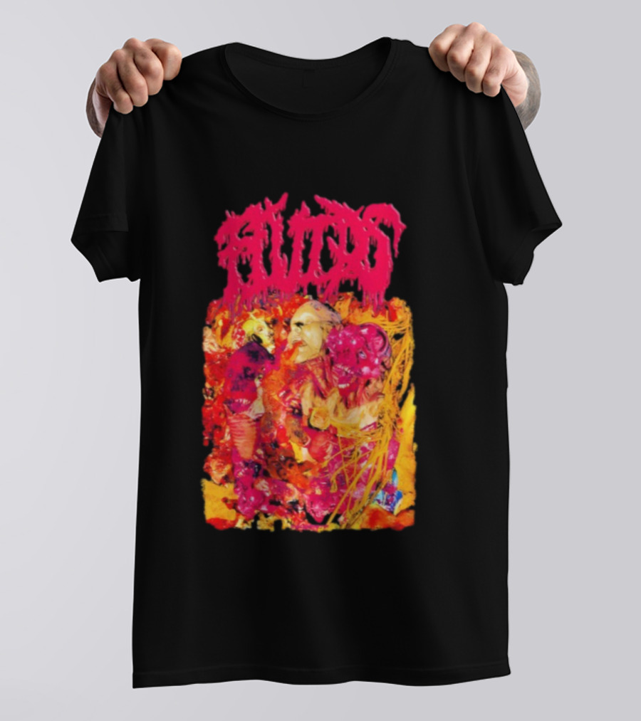 Fluids Ignorance Exalted Surreal Horror Illustration T-Shirt