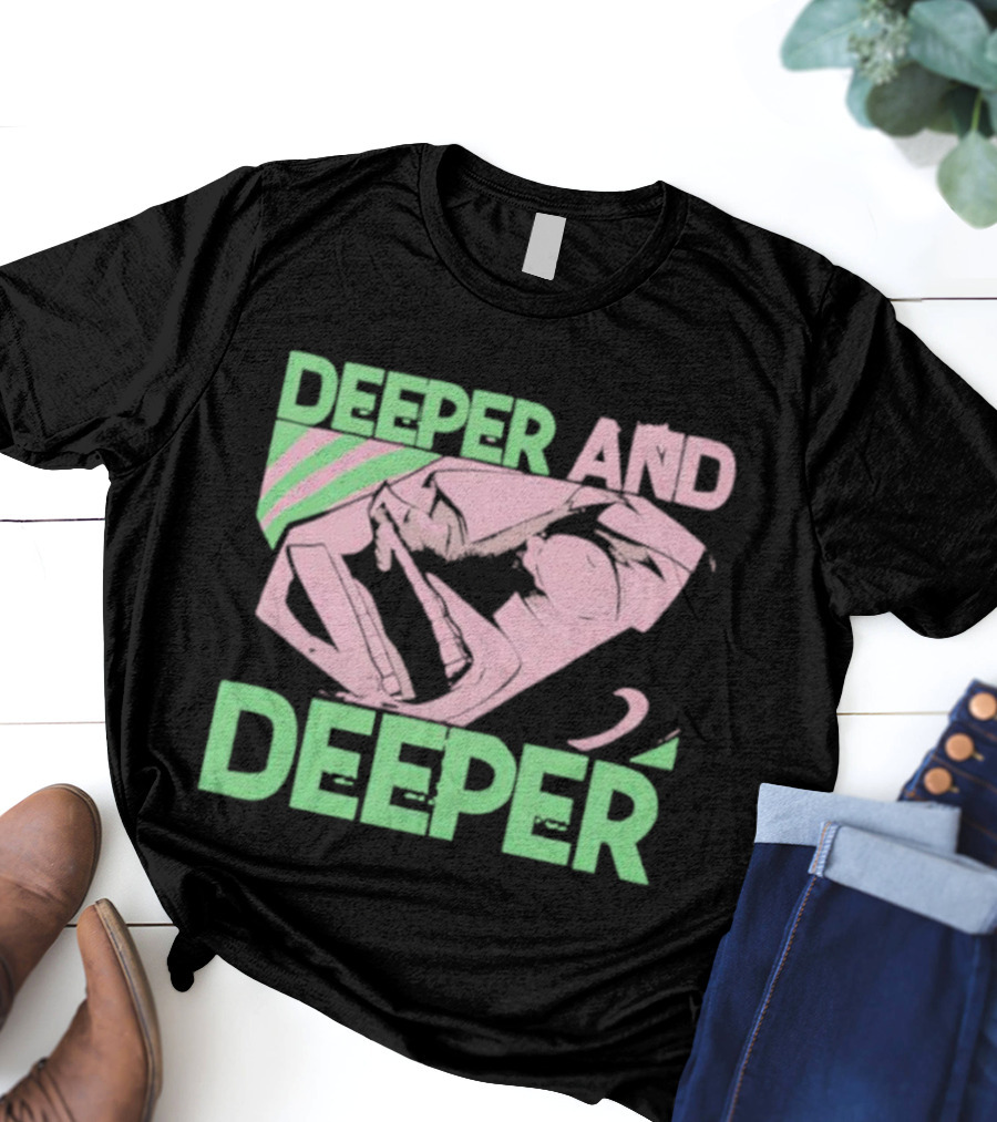 Gyakkyou Burai Kaiji Hakairoku-hen Deeper And Deeper Manga Art T-Shirt