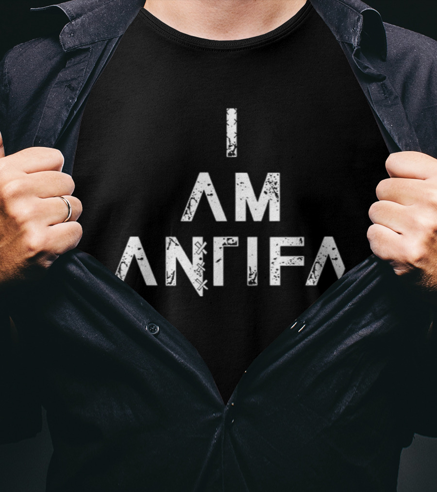 I Am Antifa Political Statement T-Shirt