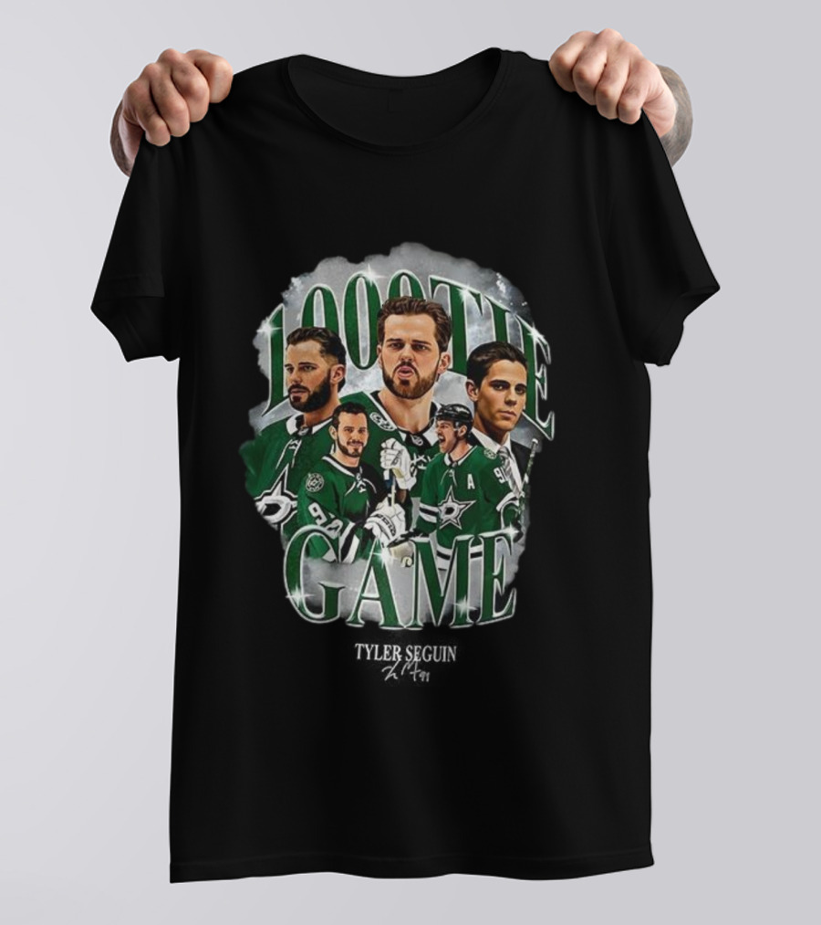 1000th Game Tyler Seguin Dallas Stars Signature T-Shirt