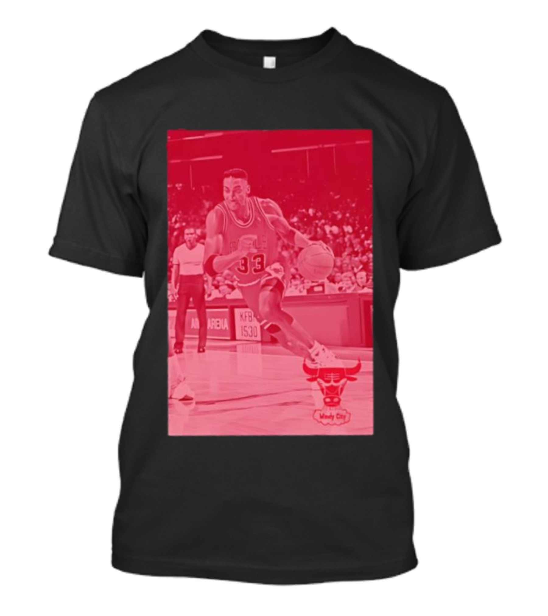 Chicago Bulls Scottie Pippen 33 Windy City NBA Basketball T-Shirt