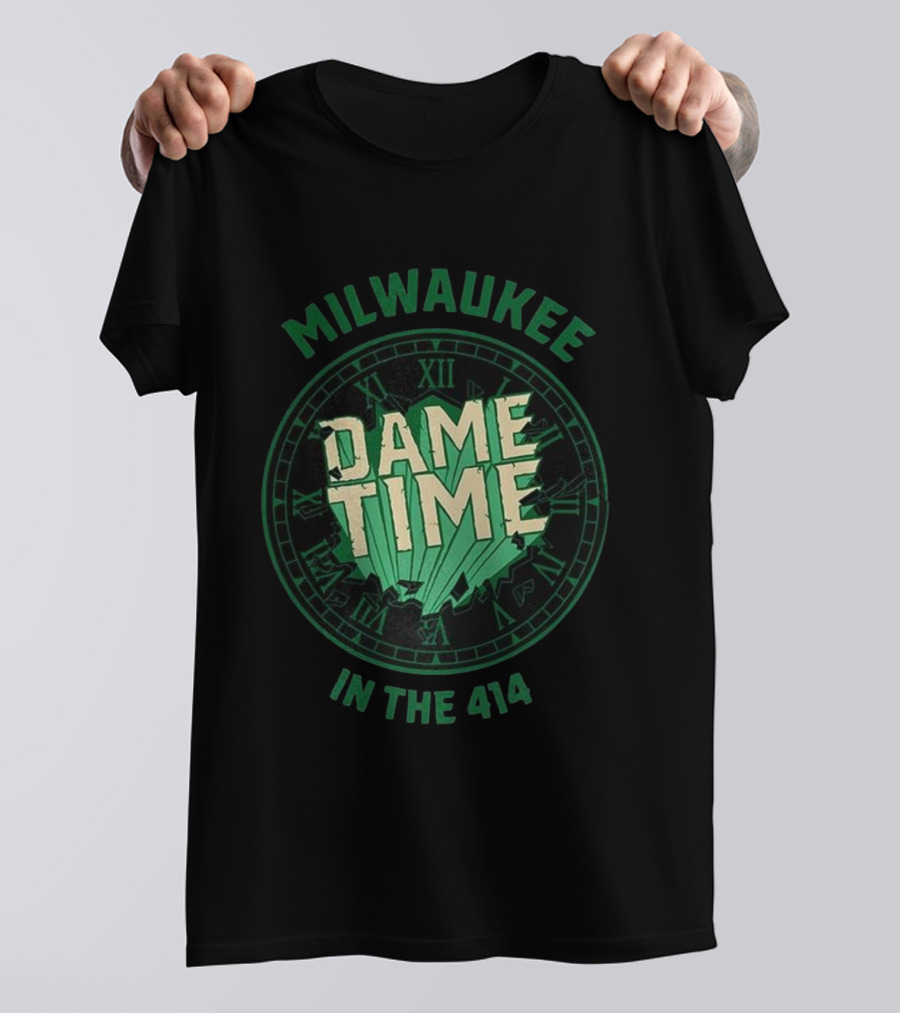 Milwaukee Dame Time In The 414 Basketball Dime Time T-Shirt