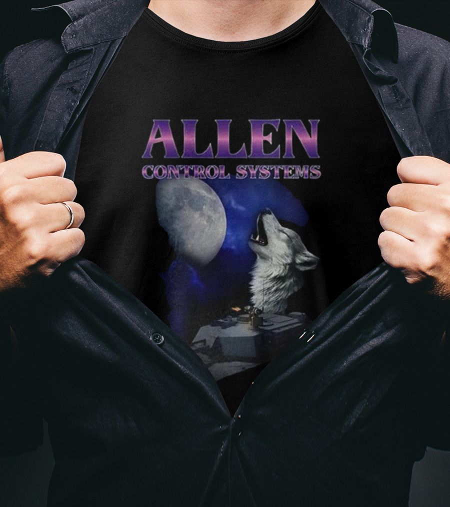 Allen Control Systems Howling Wolf Moon Tank Design T-Shirt