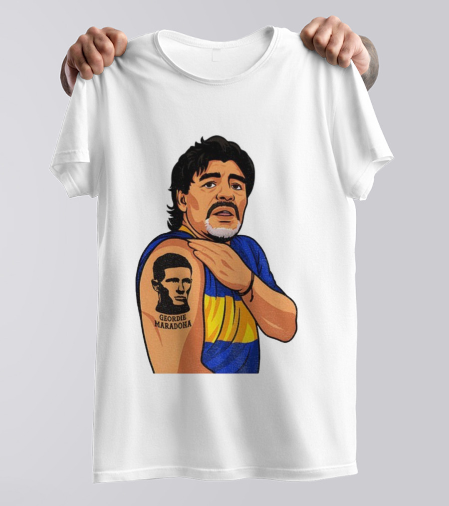 Elliot Anderson Geordie Maradona Tattoo Icon Illustration T-Shirt