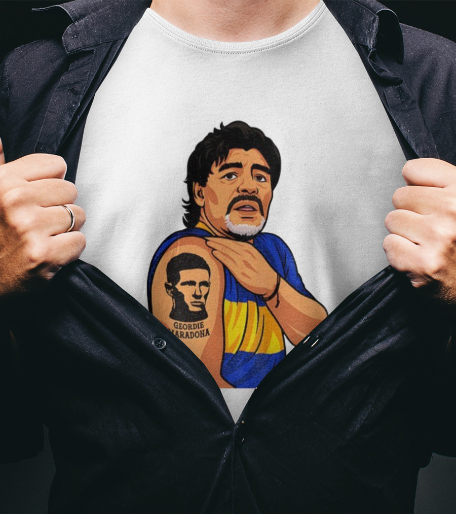Elliot Anderson Geordie Maradona Tattoo Icon Illustration T-Shirt