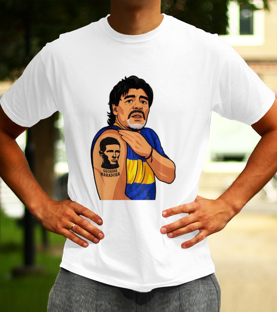 Elliot Anderson Geordie Maradona Tattoo Icon Illustration T-Shirt
