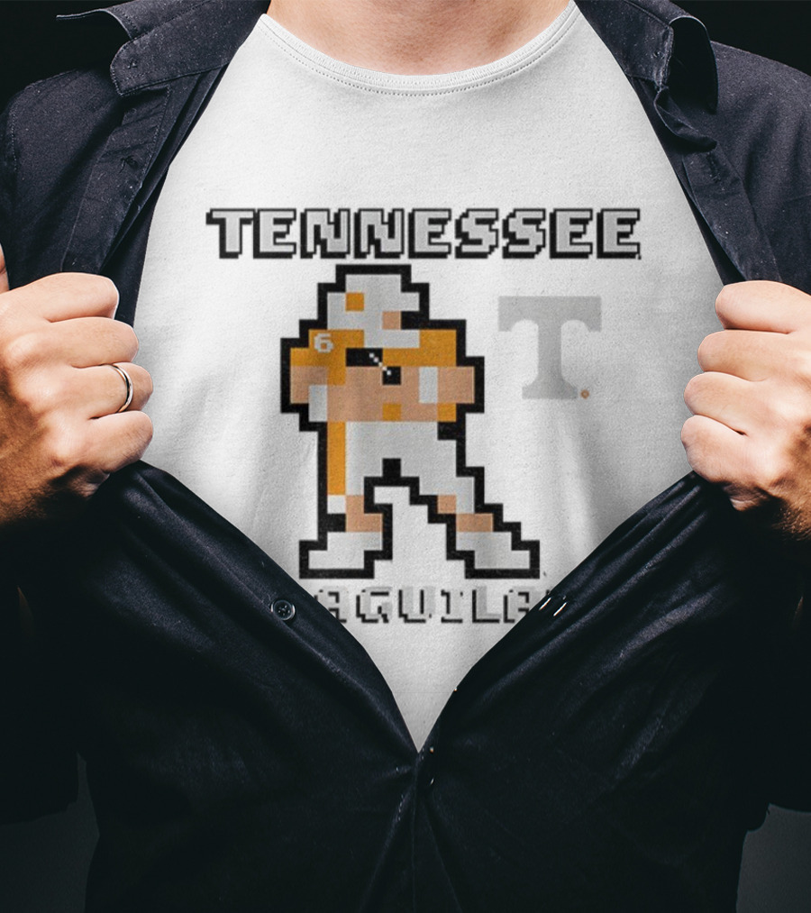 Tennessee Volunteers J. Aguilar Retro 8Bit Football 2025 T-Shirt