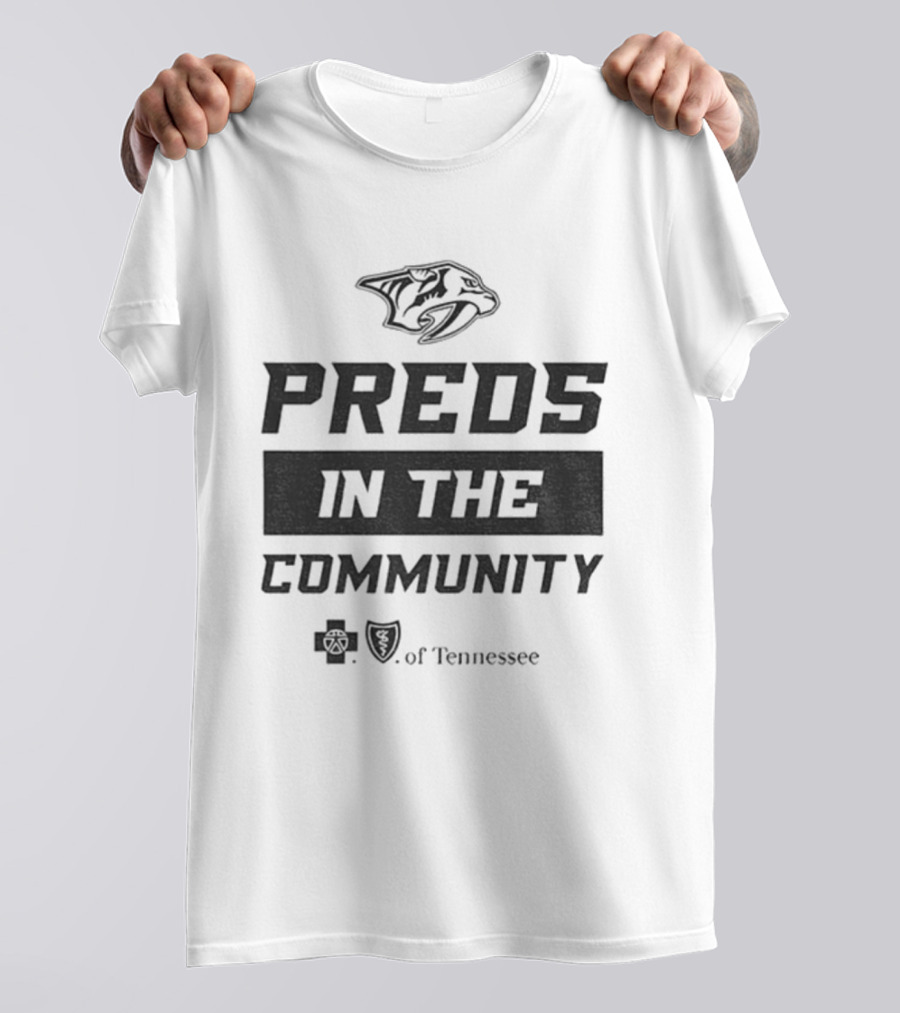 Preds In The Community Nashville Predators 2025 Tennessee T-Shirt