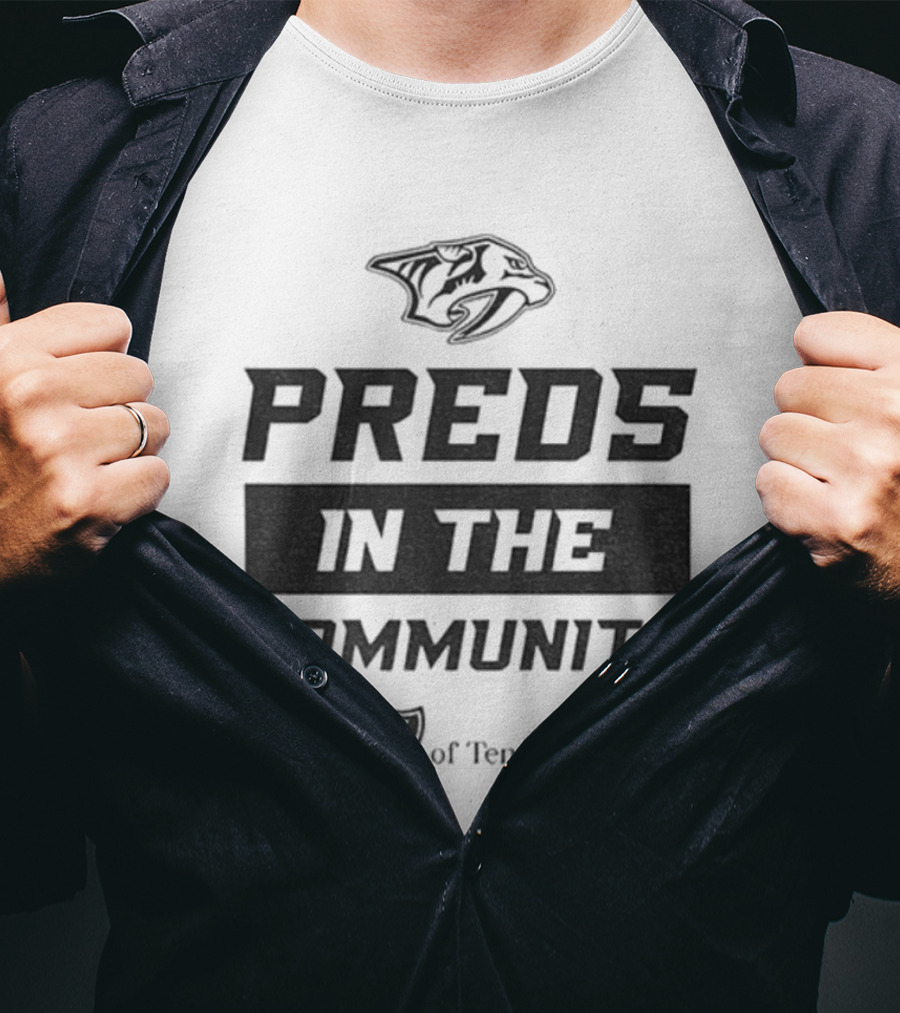 Preds In The Community Nashville Predators 2025 Tennessee T-Shirt