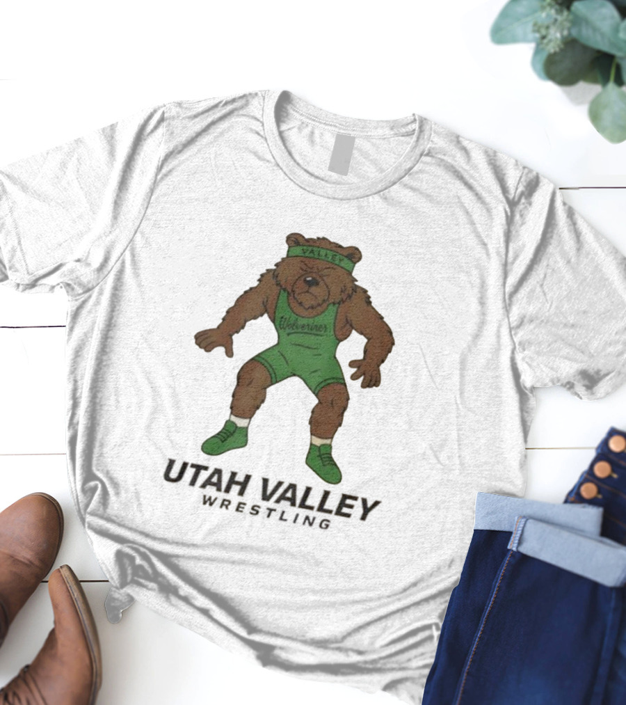 Utah Valley Wrestling Wolverines Bear Willy T-Shirt