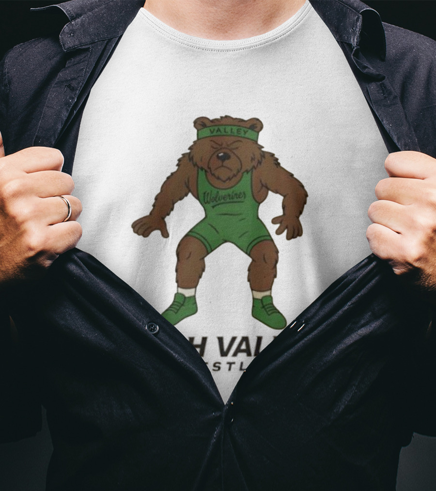Utah Valley Wrestling Wolverines Bear Willy T-Shirt