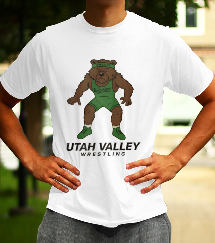 Utah Valley Wrestling Wolverines Bear Willy T-Shirt