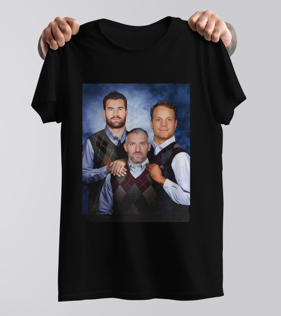 Alexander Ovechkin Tom Wilson John Carlson Step Brothers Portrait T-Shirt