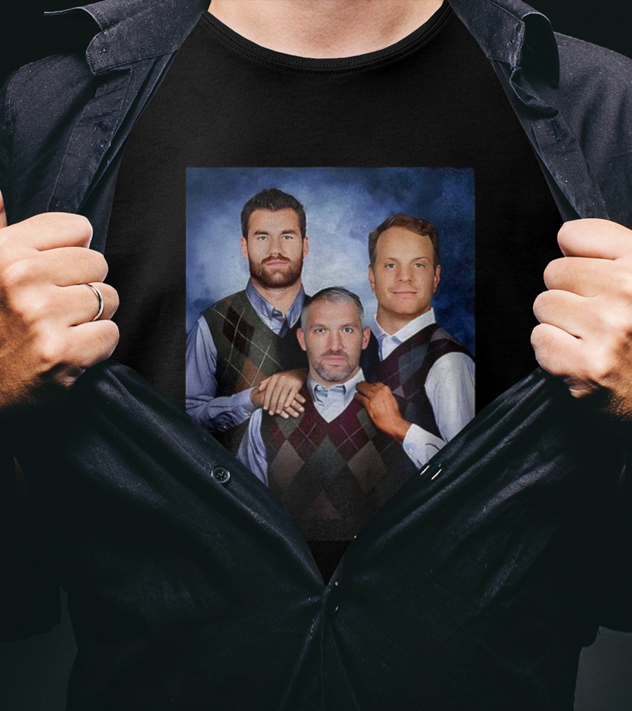 Alexander Ovechkin Tom Wilson John Carlson Step Brothers Portrait T-Shirt