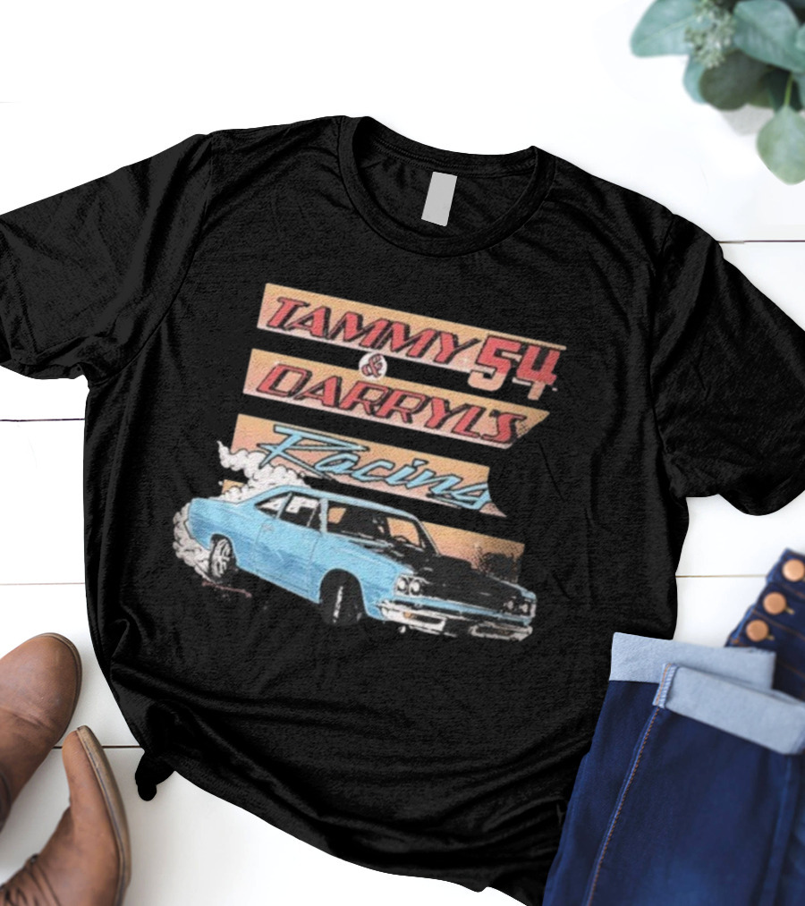 Tammy 54 Darryl's Racing Vintage Car Chelcie Lynn Trailer Trash Tammy T-Shirt